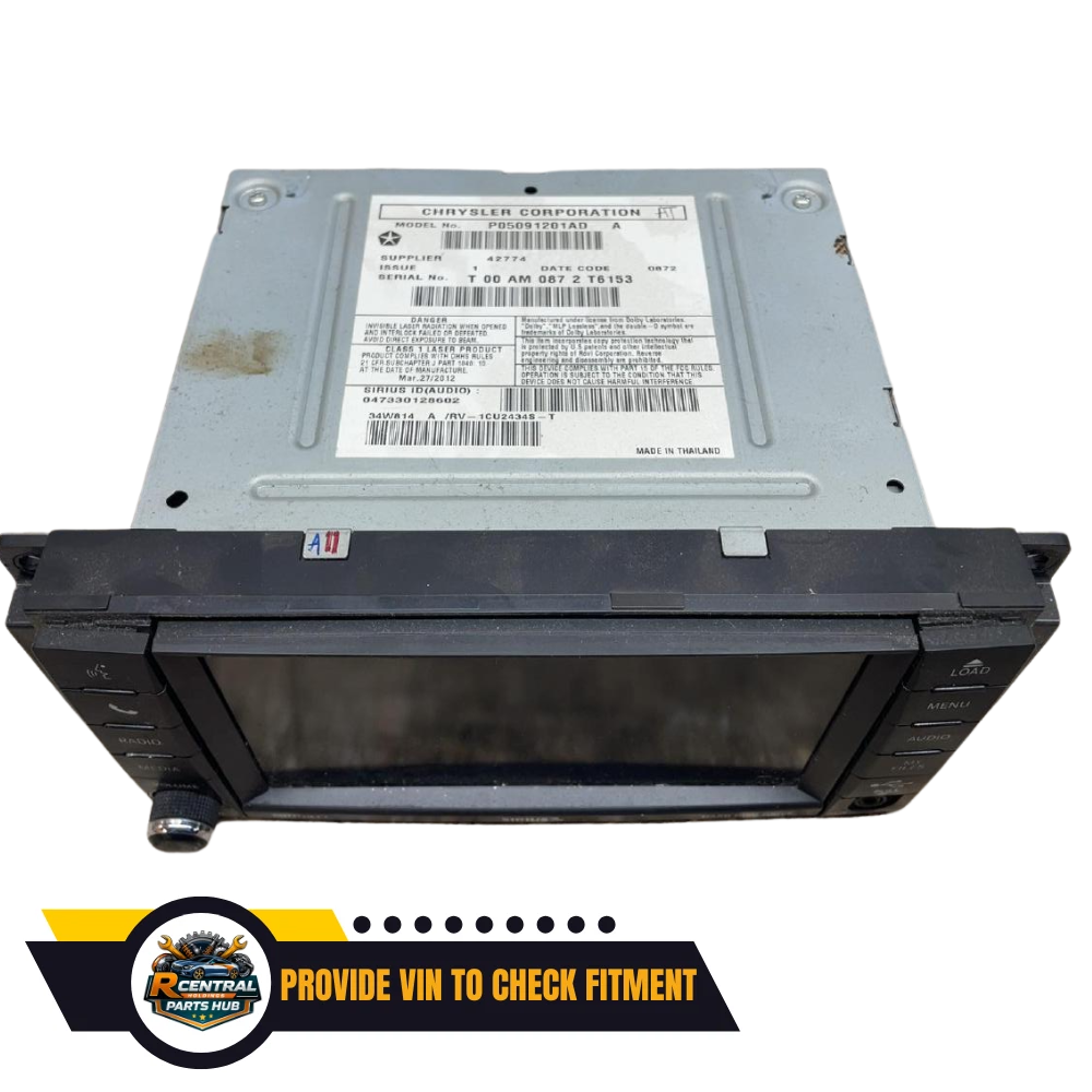 2012–2016 Chrysler Town & Country Multimedia SAT DVD Radio RBZ OEM — view 2