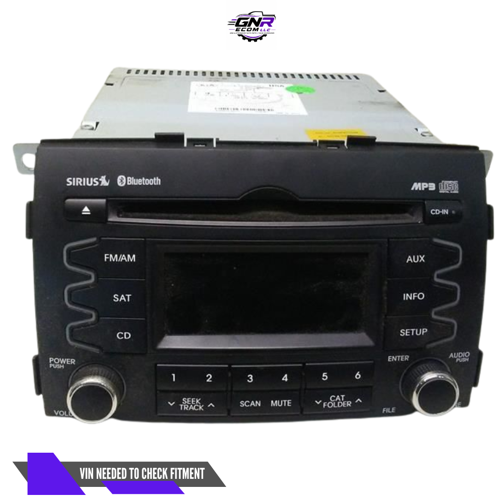 2010–2012 KIA Sorento Radio Receiver CD Player Bluetooth Sirius Satellite OEM — view 1