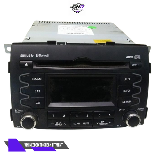 2010–2012 KIA Sorento Radio Receiver CD Player Bluetooth Sirius Satellite OEM — view 1