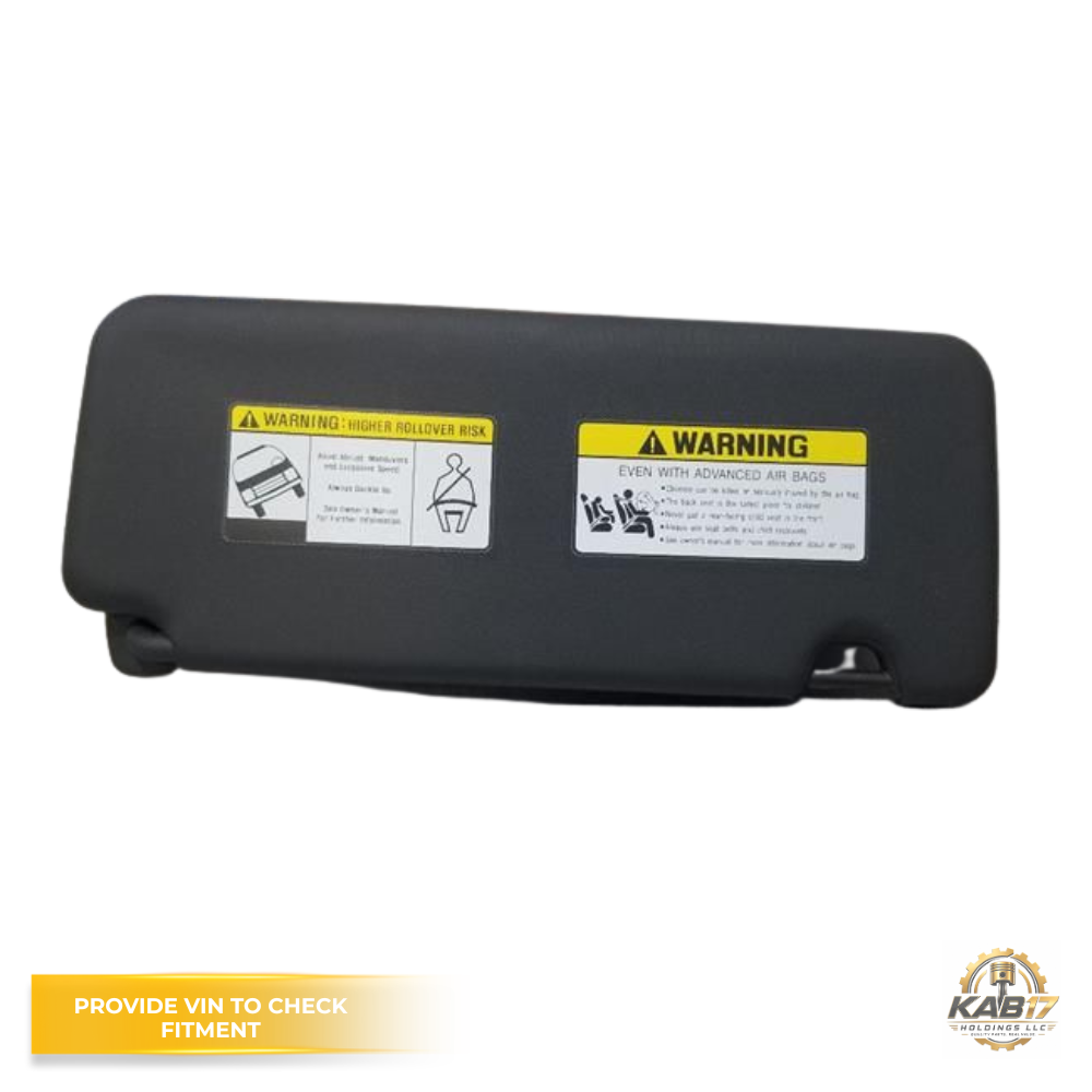 2022–2024 HYUNDAI SANTA CRUZ LH Driver Sunvisor Black Sun Visor with Mirror OEM — view 5