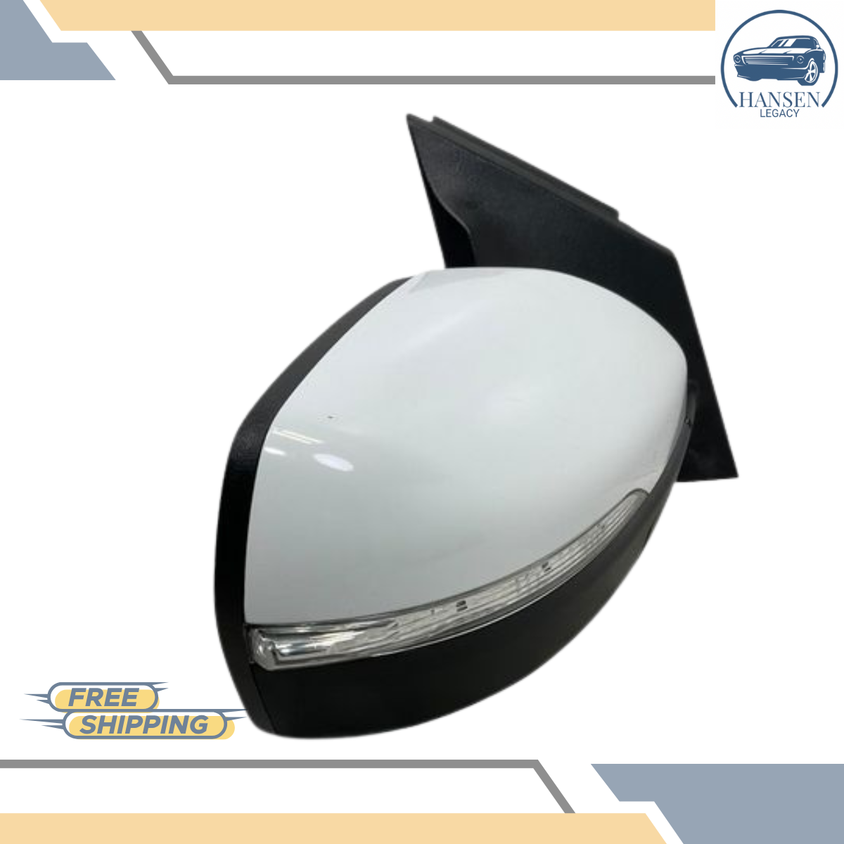 2019–2024 Ford Edge Right Passenger Side View Door Mirror White RH — view 3