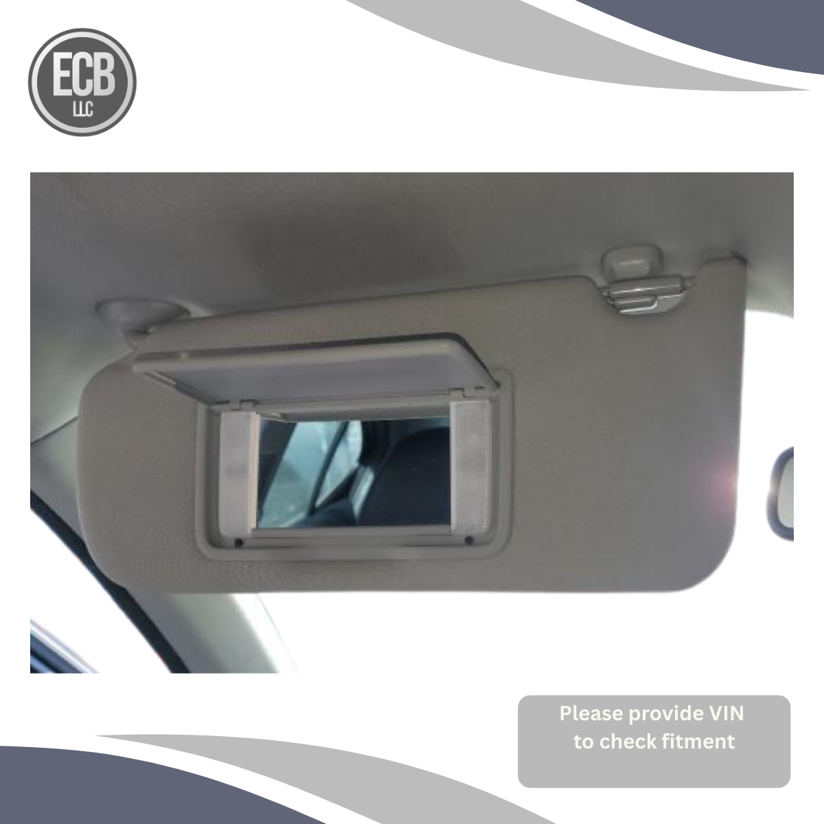 2015–2019 Acura TLX Driver Left Sun Visor Mirror Light OEM — view 1