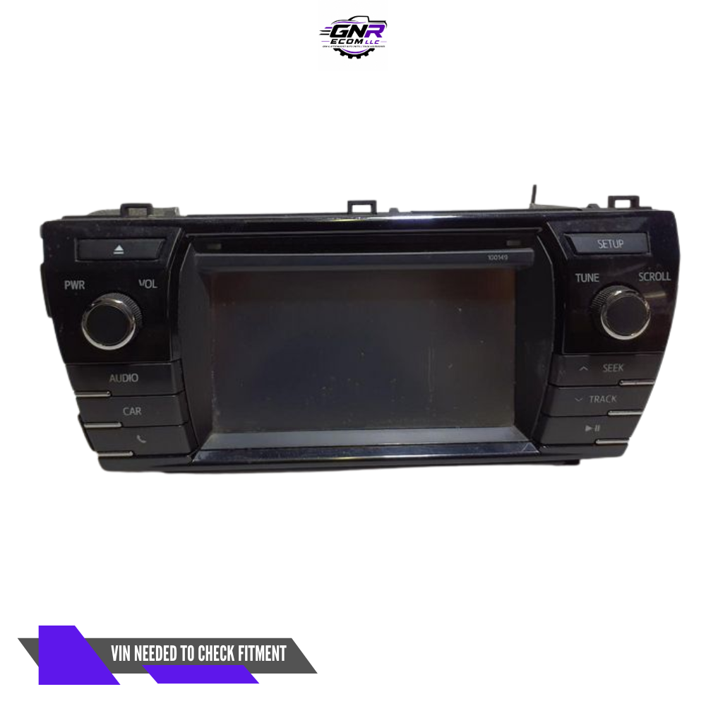 2014–2016 Toyota Corolla Radio Touchscreen Display CD OEM — view 1