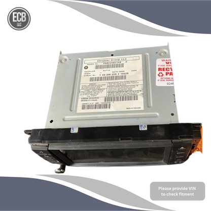 2013–2016 Chrysler Town & Country AM FM CD Navigation Radio Display Screen RHB — view 2