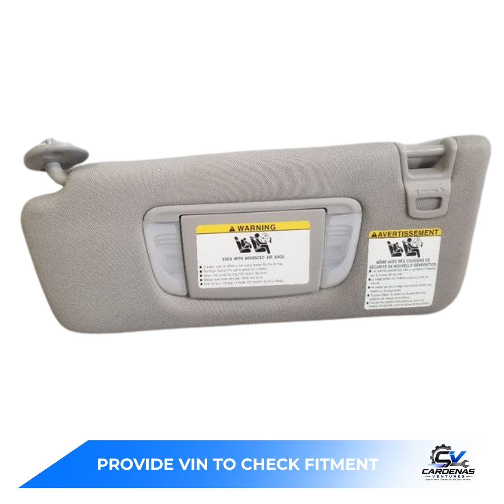 2016–2023 Toyota Tacoma LH Driver Sunvisor Sun Visor with Mirror & Light OEM — view 3