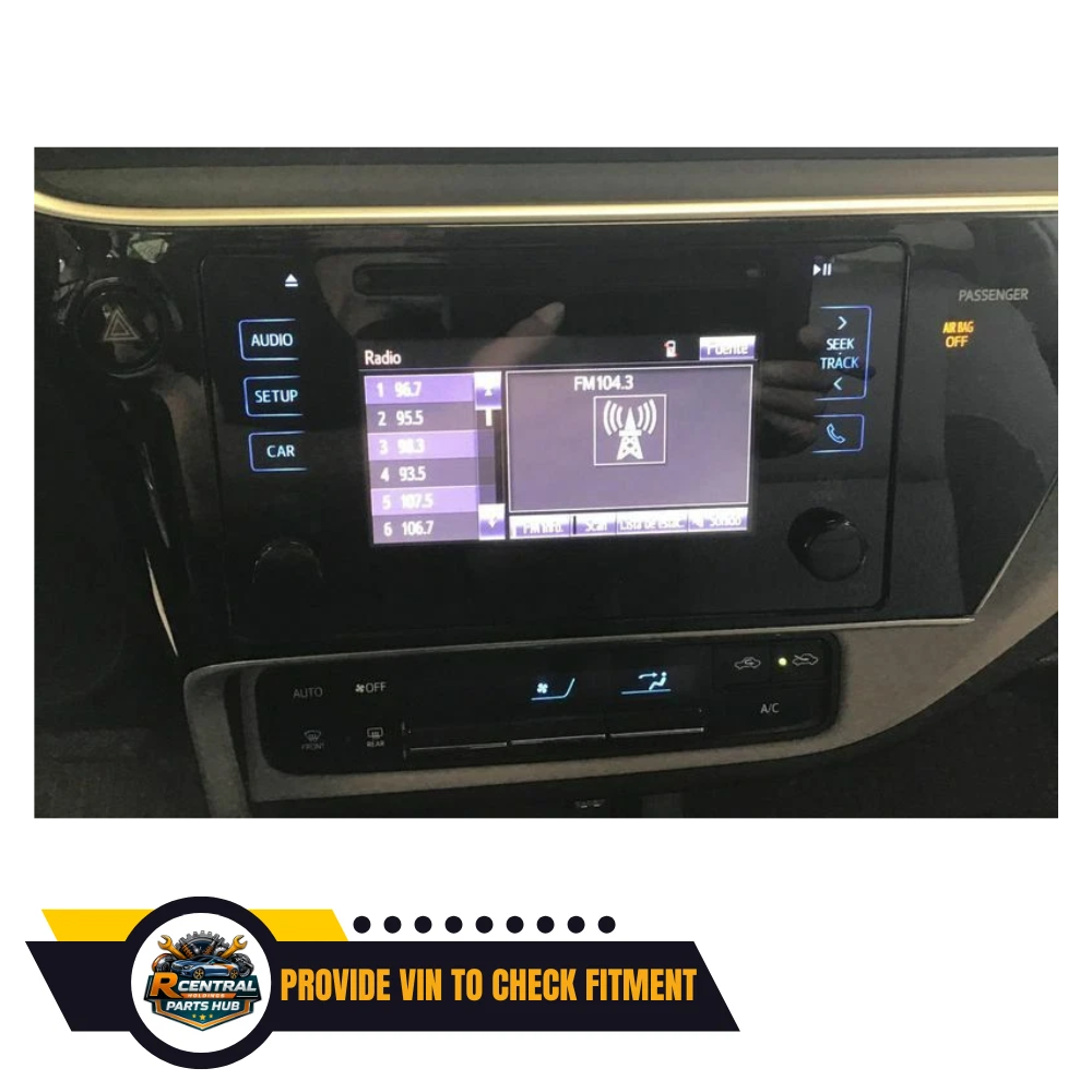 2017–2019 Toyota Corolla Radio Display Receiver 100639 OEM 86140-02520 — view 2