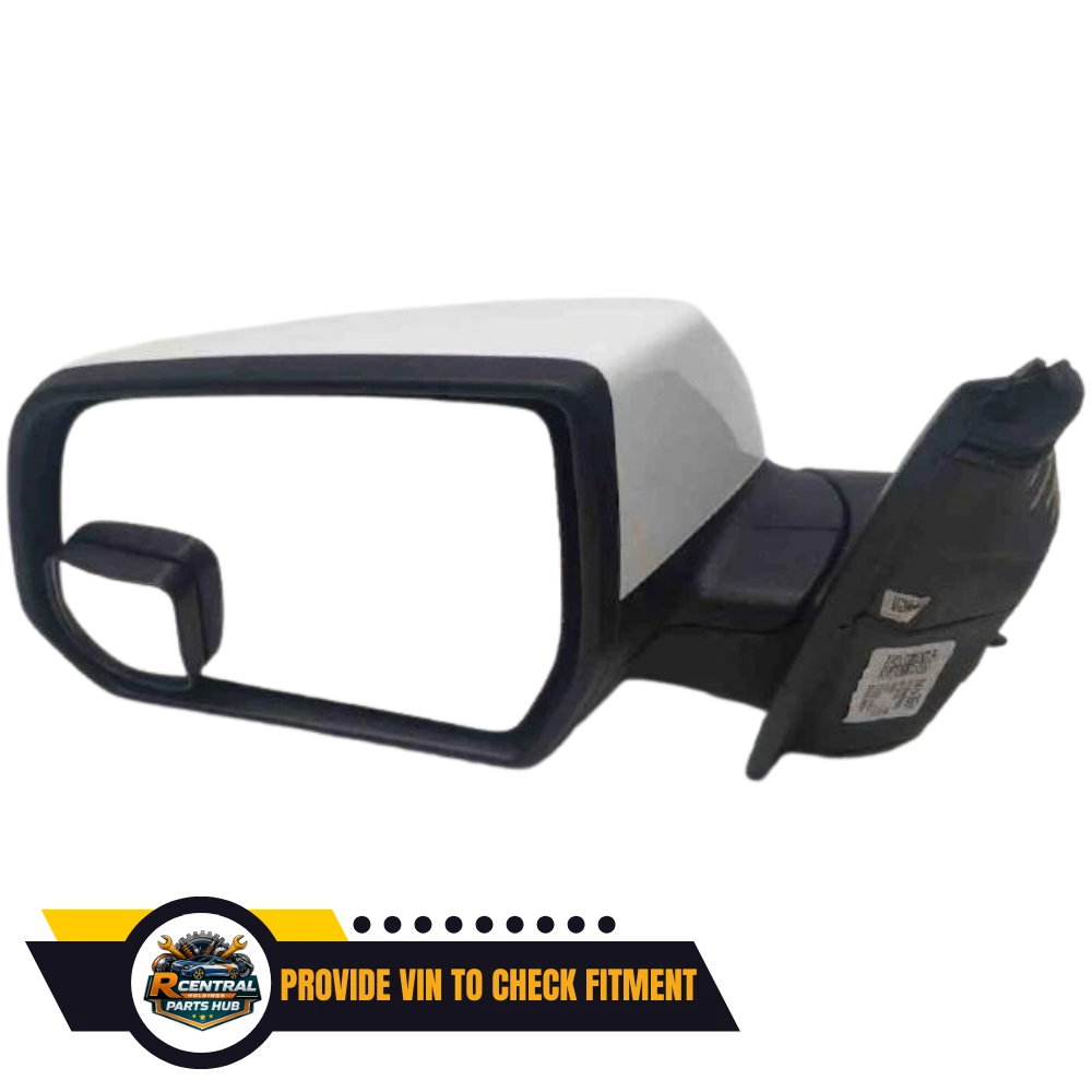 2017–2019 GMC Acadia Left Driver Side View Door Mirror Power White OEM — view 2