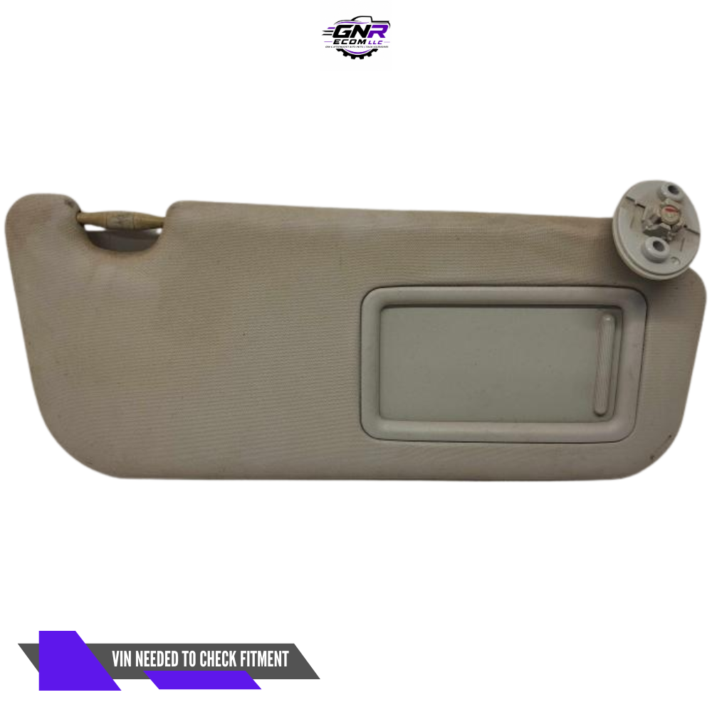 2014–2016 Toyota Corolla RH Passenger Sunvisor Sun Visor with Mirror OEM — view 2