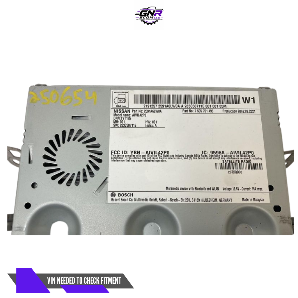 2020–2022 Nissan Sentra 8" Audio Display Radio Receiver OEM — view 4