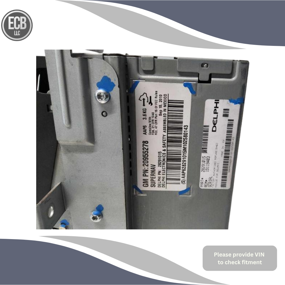 2011 Cadillac Escalade AM-FM-stereo-D<wbr/>VD-navigation Radio Receiver Display GMQ — view 3
