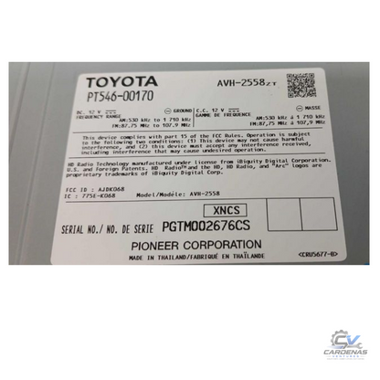 2017–2019 Toyota 86 Radio Display Receiver Face ID T10087 OEM — view 3