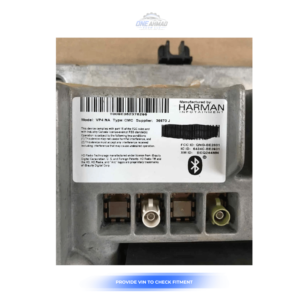 2014 Dodge Durango AM FM Radio Receiver Navigation With Display Screen OEM — view 3