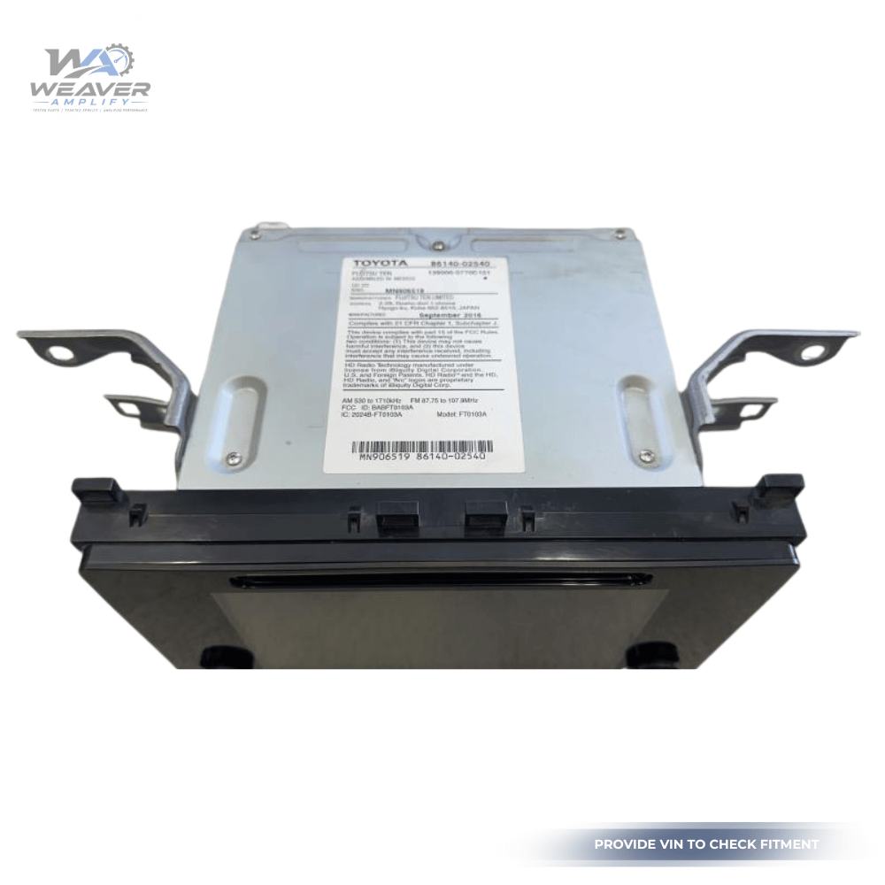 2017–2019 Toyota Corolla Radio Display Receiver OEM — view 2