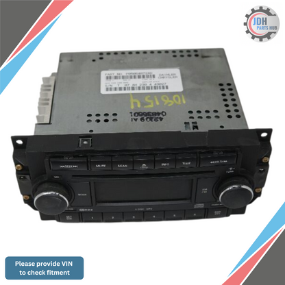 2006–2007 Jeep Commander Grand Cherokee MP3 6 CD Changer Radio Receiver RAQ OEM — view 2
