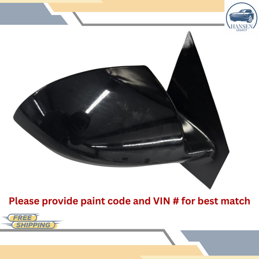 2006–2016 Chevrolet Impala Right Passenger Side View Door Mirror Option DG7 Black — view 1