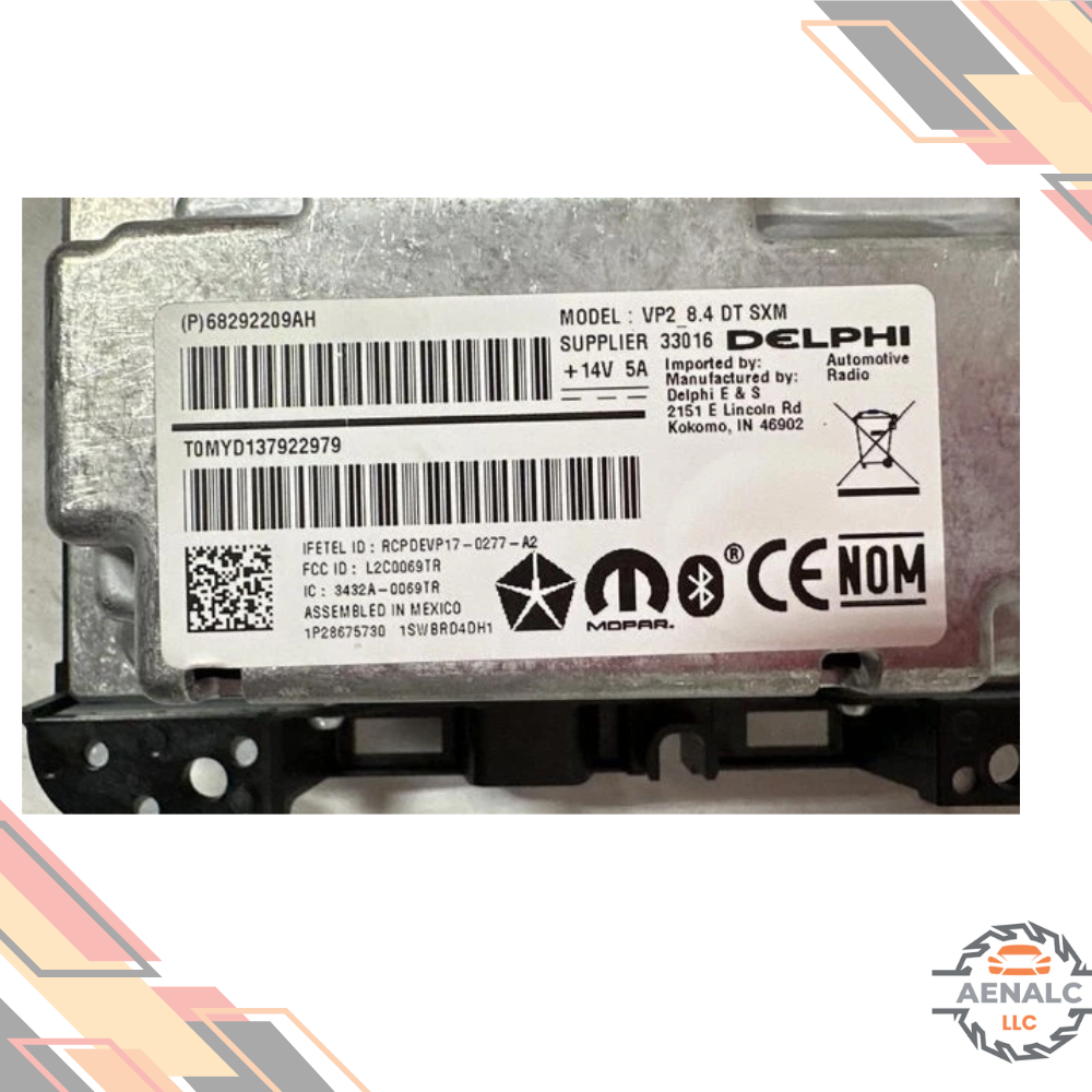 2019 Dodge Ram 1500 Display & Receiver 8 Inch Screen Option UAM OEM — view 3