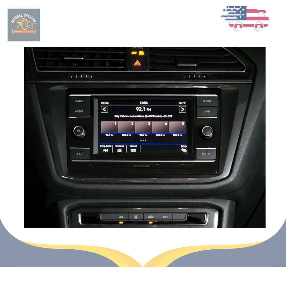 2018–2020 Volkswagen Tiguan Radio Media CD Player Display Receiver ID 5G6035868 — view 1