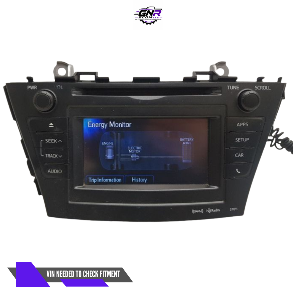 2012–2014 Toyota Prius V Display Screen CD Radio Receiver 57010 OEM 12-14 — view 1