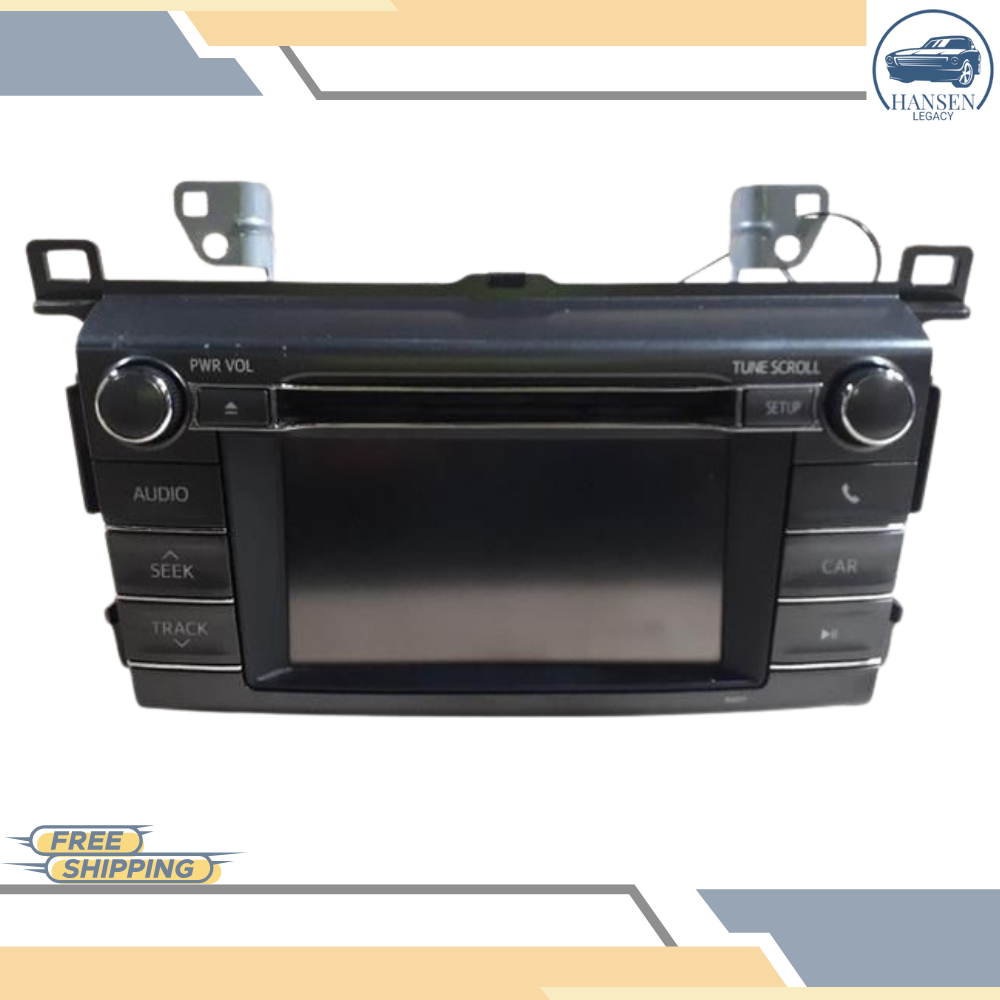 2013–2014 Toyota RAV4 Radio Display & Receiver Screen CD 100071 OEM — view 1