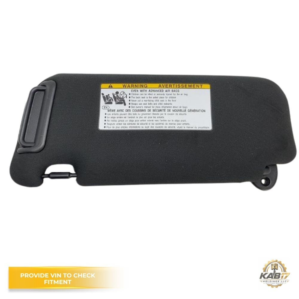 2024 Toyota BZ4X RH Passenger SunVisor with Mirror & Extender Black Sunvisor OEM — view 4