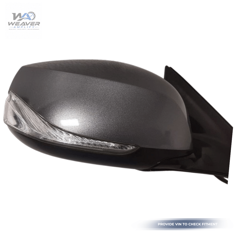 2014–2021 Infiniti Q50 Right Passenger Side Door Mirror Heated Gray OEM — view 1