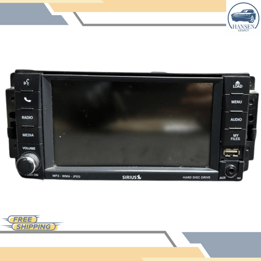 2010 Dodge Journey AM FM 20GB HDD MP3 DVD Player Radio Receiver ID RBZ OEM — view 1