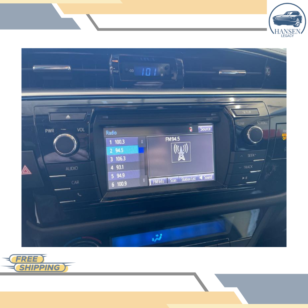 2015–2016 Toyota Corolla Radio Display Receiver AM FM CD 100571 OEM — view 2