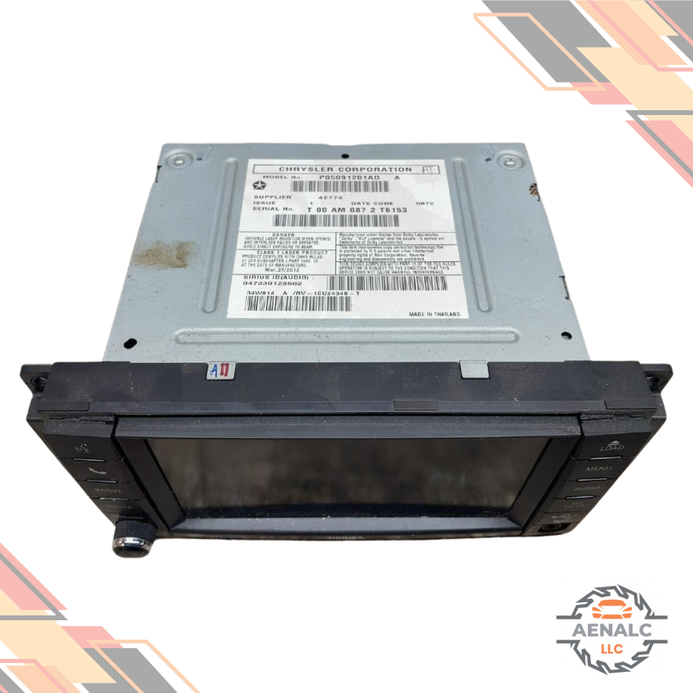 2012–2020 Dodge Caravan AM FM Radio Receiver With Display Screen OEM — view 2