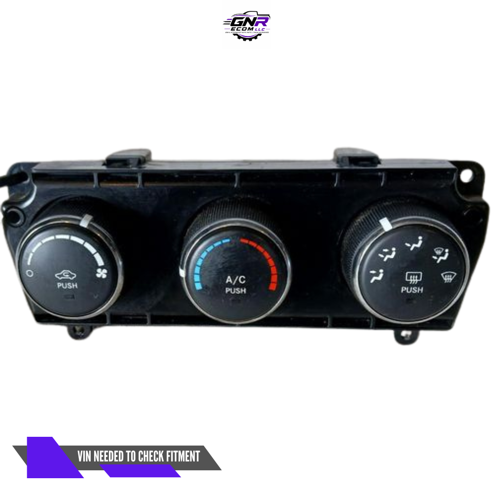 2011–2013 Jeep Wrangler Manual AC Heater Temperature Control — view 1