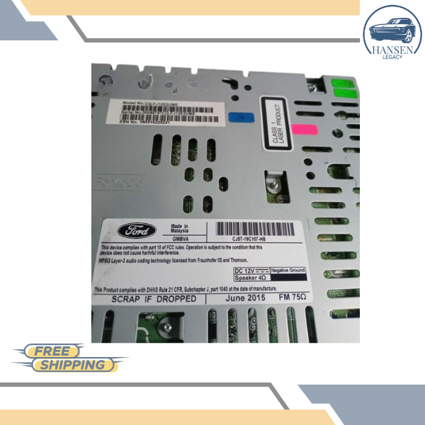 2015–2016 Ford Escape AM FM CD Radio Receiver 15 16 ID CJ5T-19C107-HA — view 3