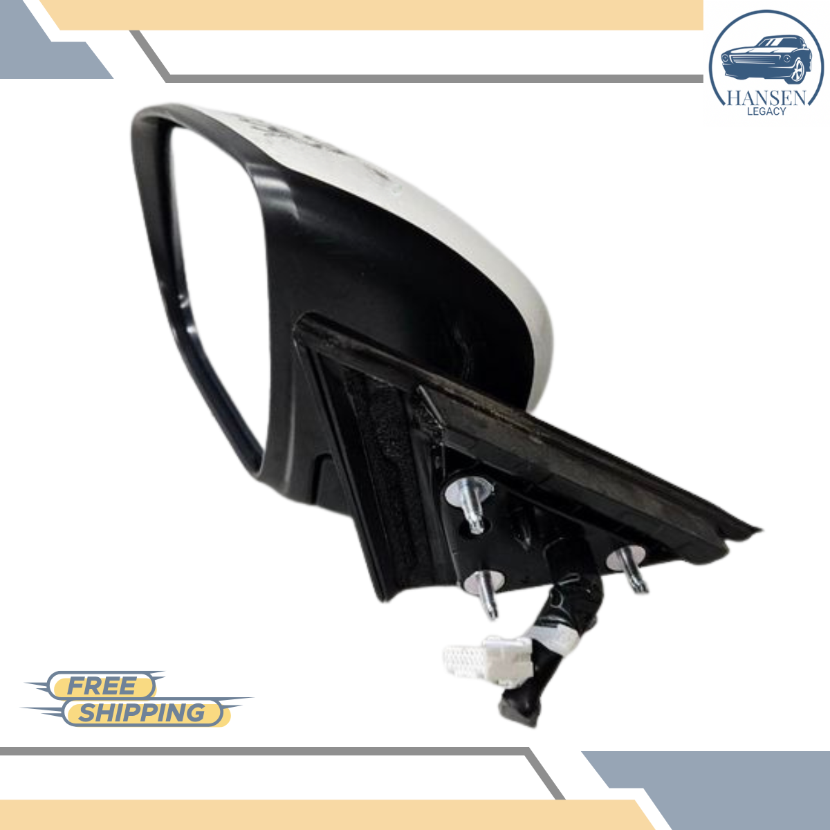 2017–2020 Nissan Rogue Left Driver Side View Door Mirror Heated White LH — view 4
