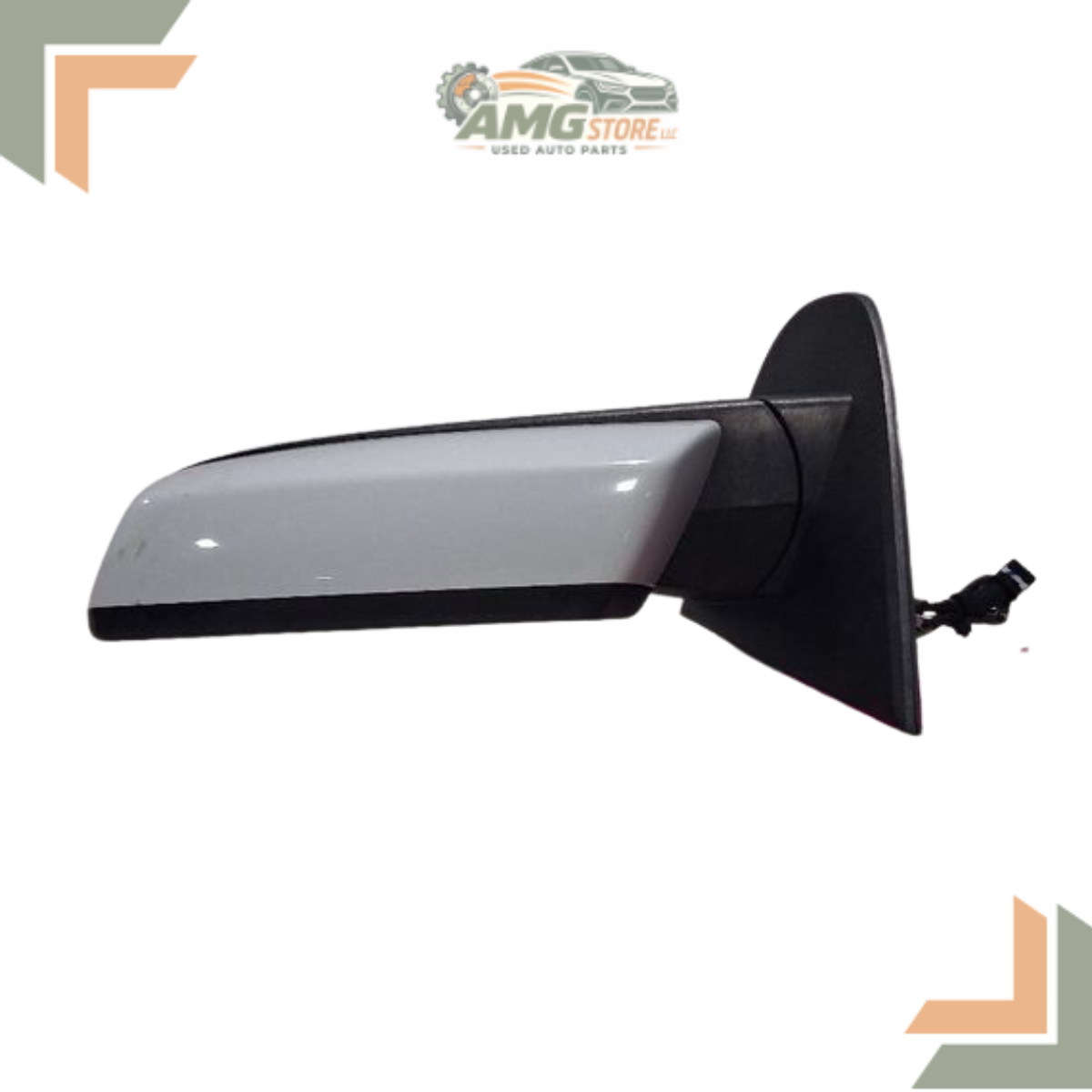 2014–2019 Chevrolet Silverado 1500 Left Driver Side View Door Mirror White LH — view 3