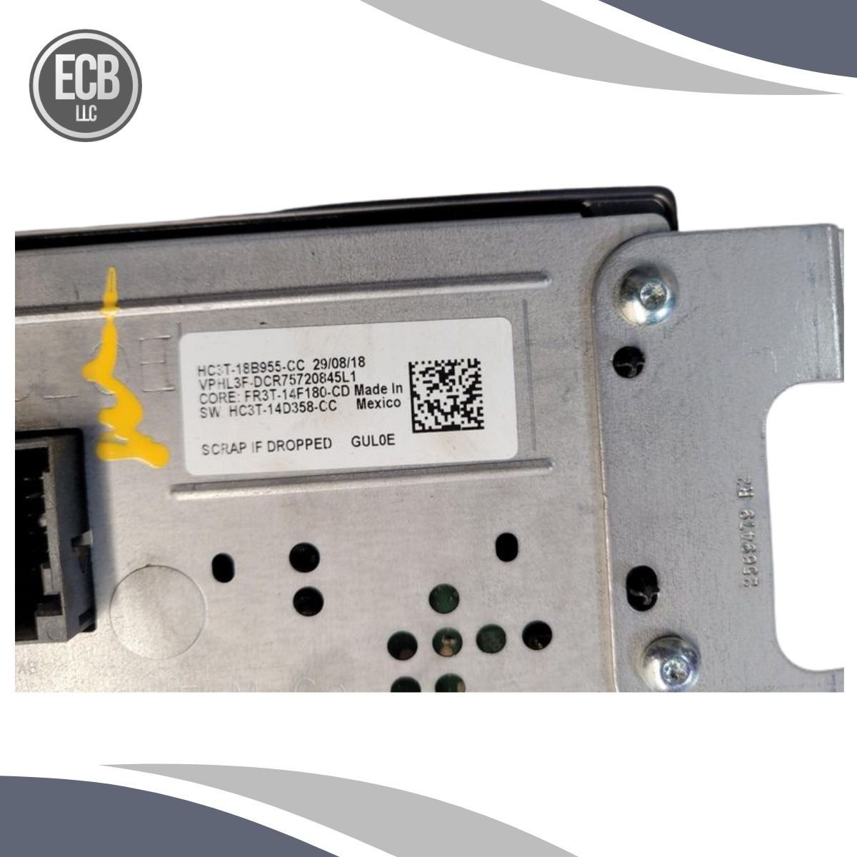 2017–2022 Ford F250 Super Duty Dash 4.2" Info GPS/TV Screen OEM HC3T-18B955-CC — view 3