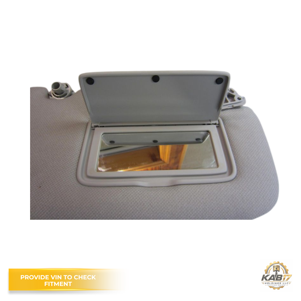 2013–2019 NISSAN SENTRA RH Passenger Sunvisor Gray Sun Visor with Mirror OEM — view 3
