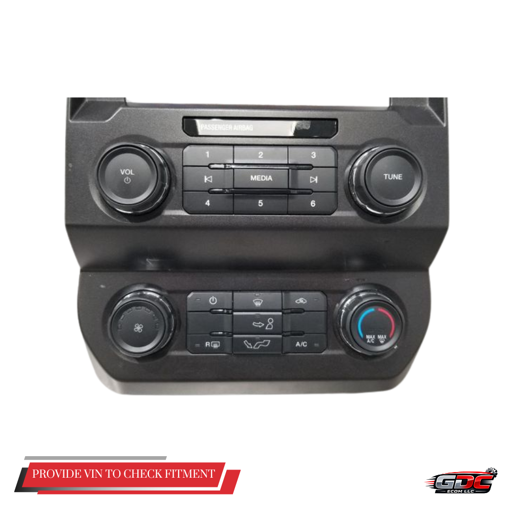 2016 Ford F150 Manual Temperature Heater Climate Control Panel OEM — view 3