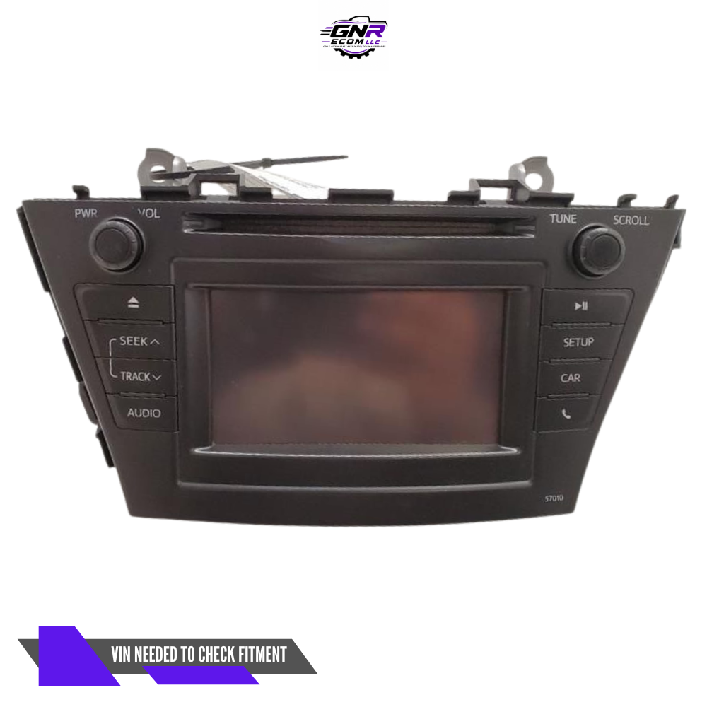 2012–2014 Toyota Prius V Display Screen CD Radio Receiver 57010 OEM 12-14 — view 1