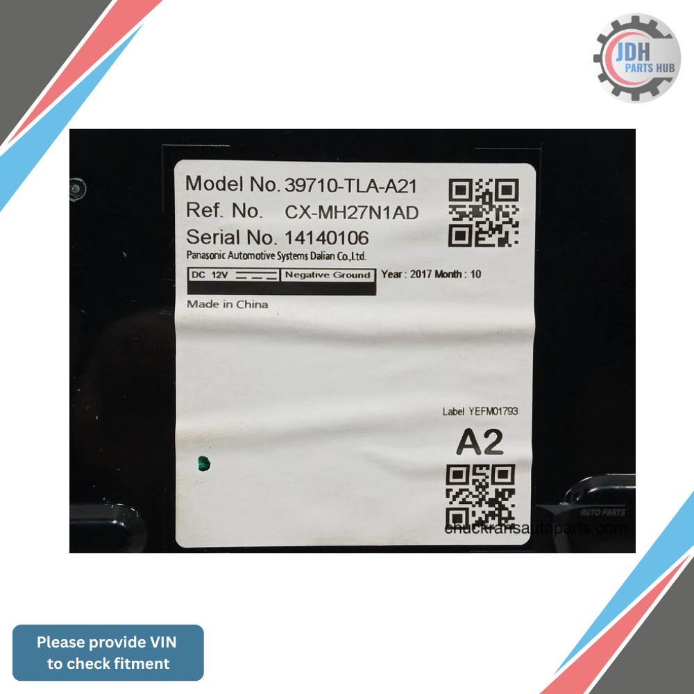 2018–2022 Honda CRV AM FM Radio Display Screen 7.0 OEM — view 4