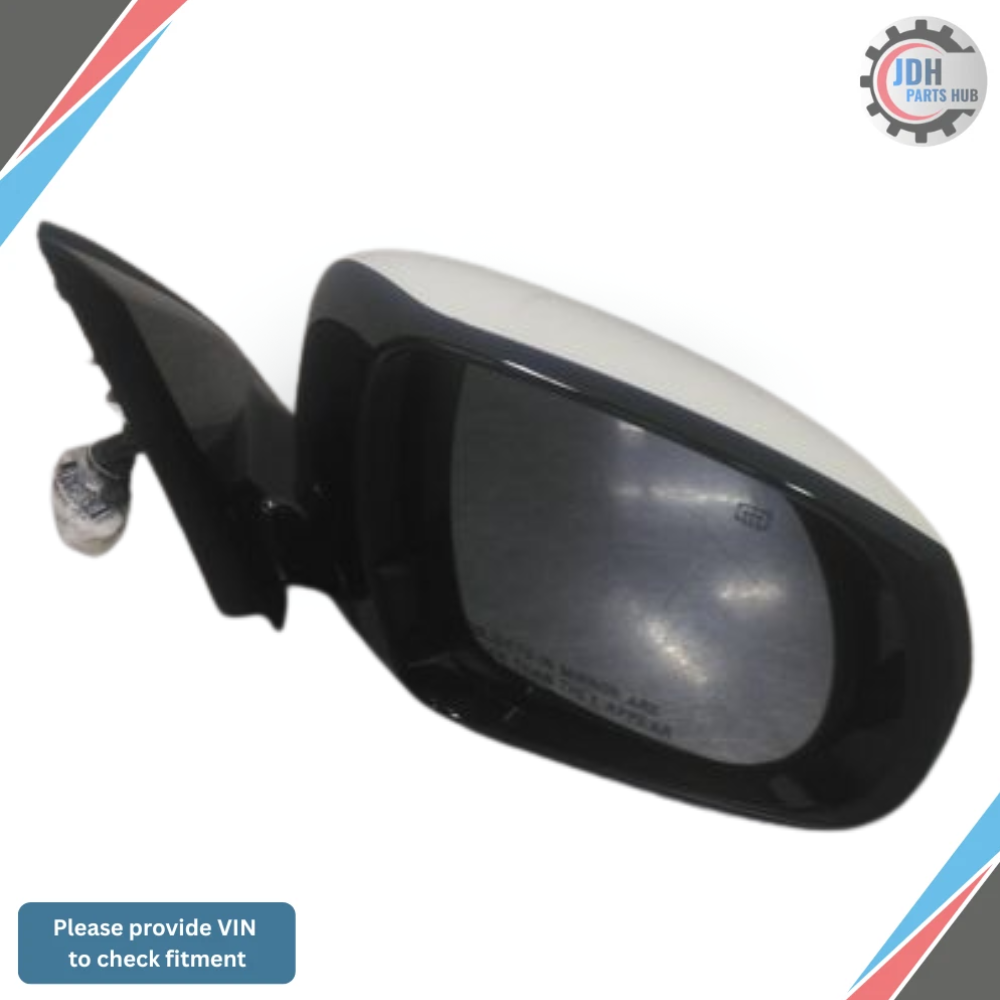 2017–2020 Infiniti QX60 Right Passenger Side Door Mirror Assembly White OEM — view 1