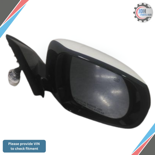 2017–2020 Infiniti QX60 Right Passenger Side Door Mirror Assembly White OEM — view 1