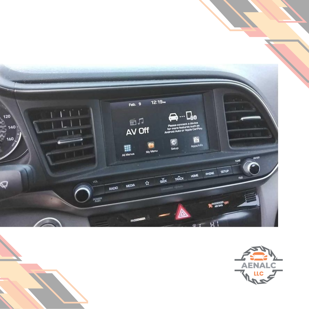 2019–2020 Hyundai Elantra 7" Radio Receiver Display Screen ID 96160F2UC0SSH OEM — view 1