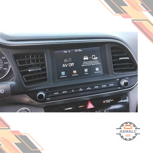 2019–2020 Hyundai Elantra 7" Radio Receiver Display Screen ID 96160F2UC0SSH OEM — view 1