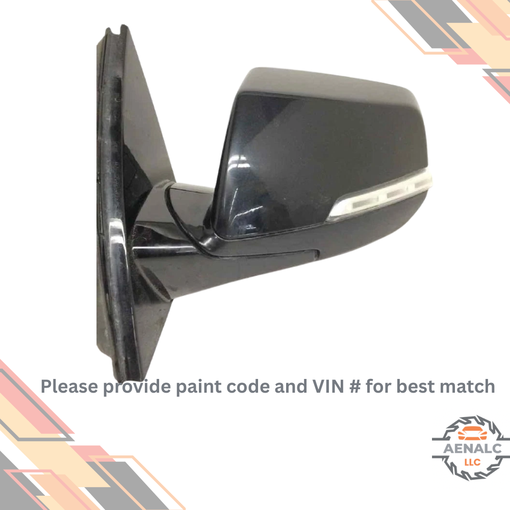 2018–2022 Chevrolet Traverse Left Driver Side View Door Mirror Black OEM — view 1