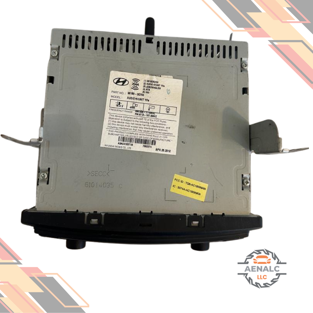 2013–2014 Hyundai Sonata Radio Display Receiver SAT without Nav ID # 961903Q700 OEM — view 5
