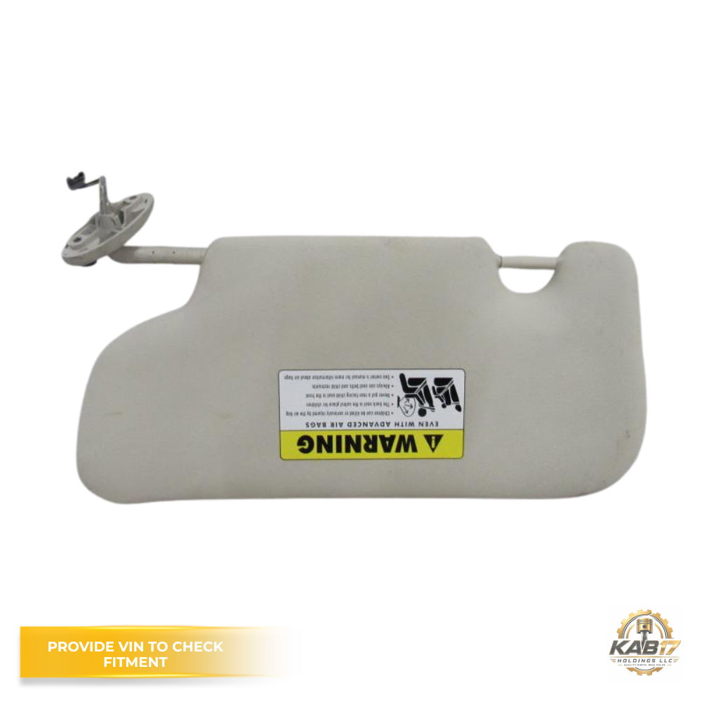 2007–2013 Mini Cooper RH Passenger Sunvisor with Mirror & Light Beige OEM — view 2