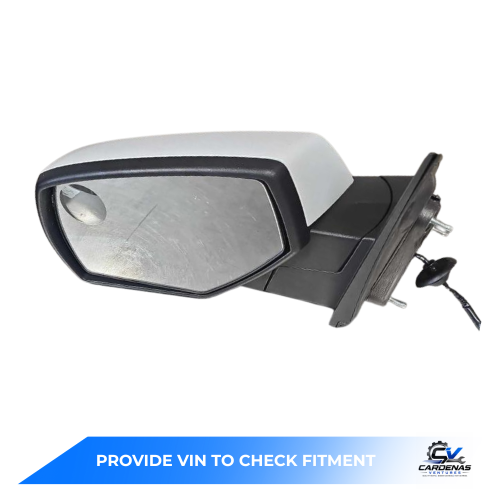 2014–2019 Chevrolet Silverado 1500 Left Driver Side View Door Mirror White — view 3