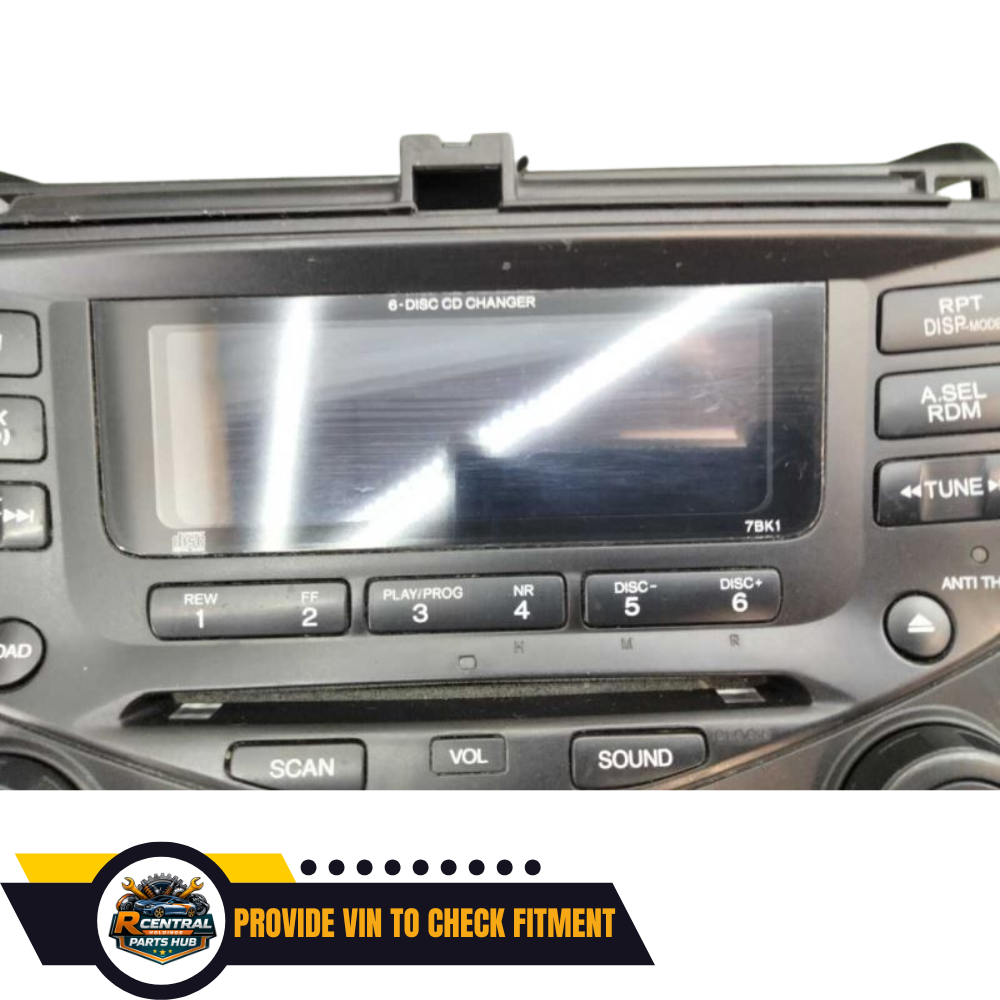 2003–2007 Honda Accord Radio AM FM Climate Control Temperature Panel OEM — view 5