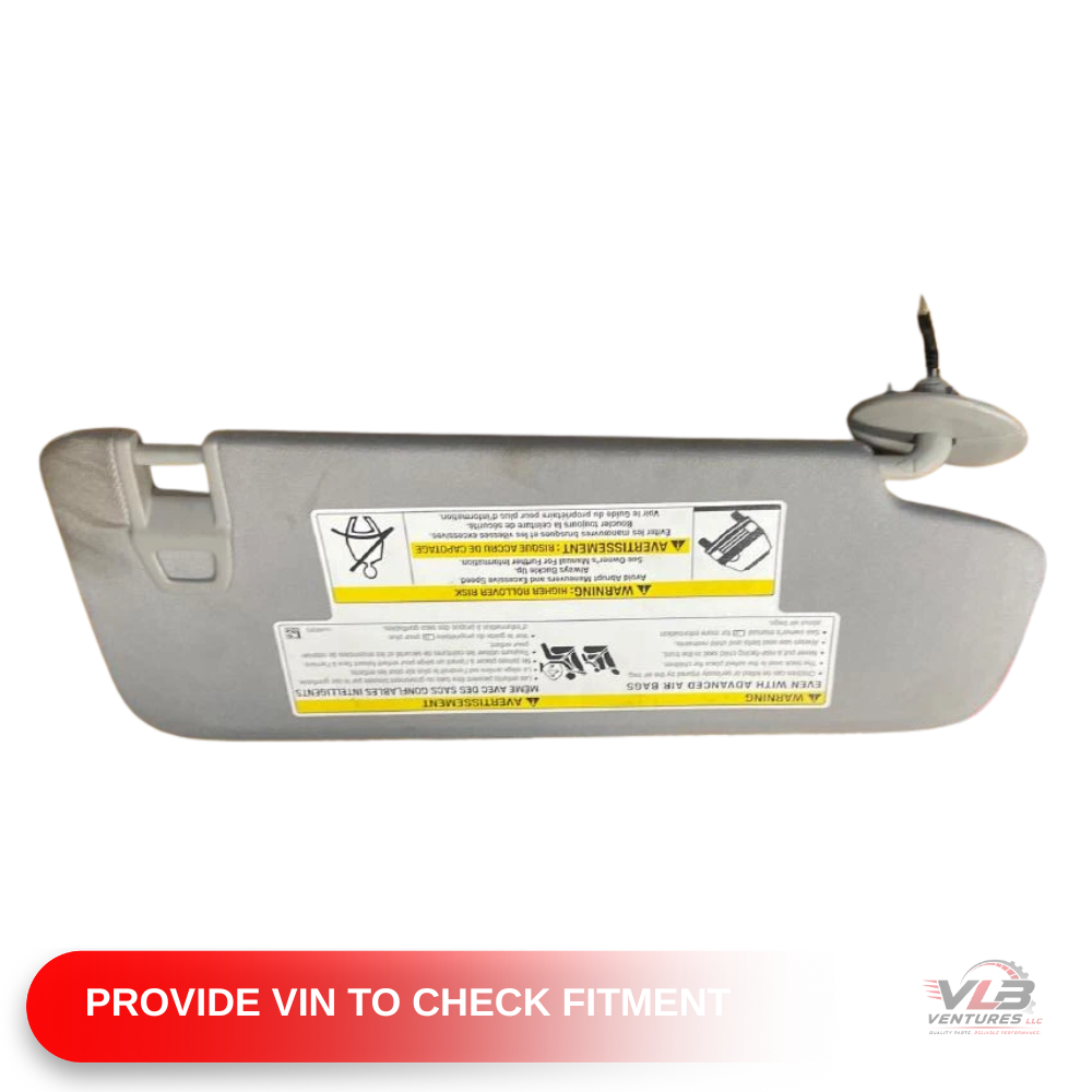 2018–2019 Chevrolet Equinox LH Driver Sunvisor Sun Visor with Mirror & Light OEM — view 2