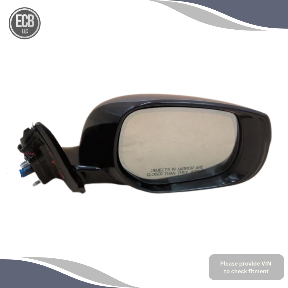 2014–2021 Infiniti Q50 Right Passenger Side Door Mirror Heated Gray — view 1