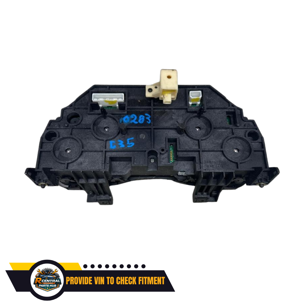 2005 Infiniti G35 Speedometer Cluster MPH AT without Navigation system Used — view 2