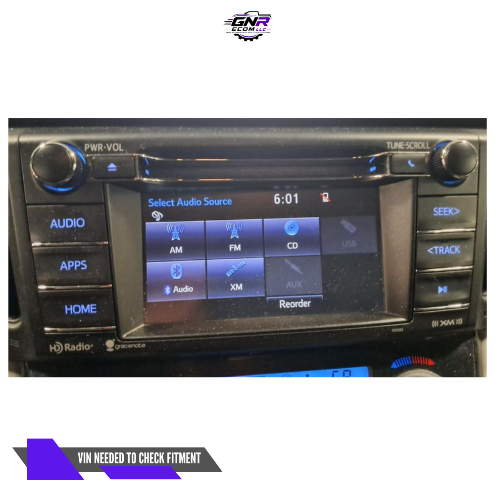 2016–2018 Toyota Rav4 AM FM CD Sirius XM Audio Radio Player Display Screen — view 1